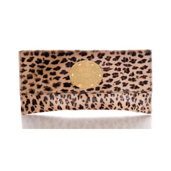 sous les paves leopard clutch