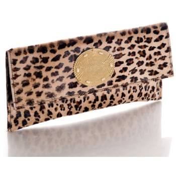 sous les paves leopard clutch