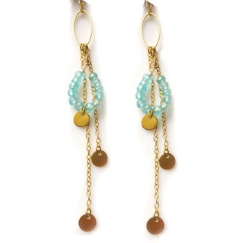 Boucles d'oreilles Apatite