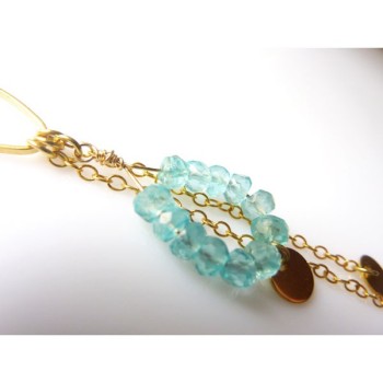 Apatite Earrings gold