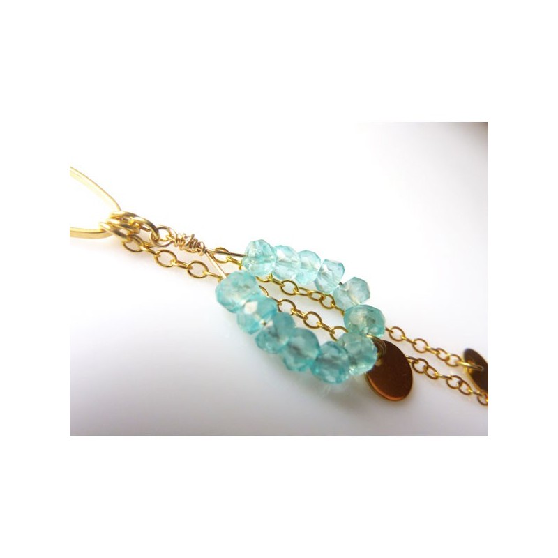 Apatite Earrings gold