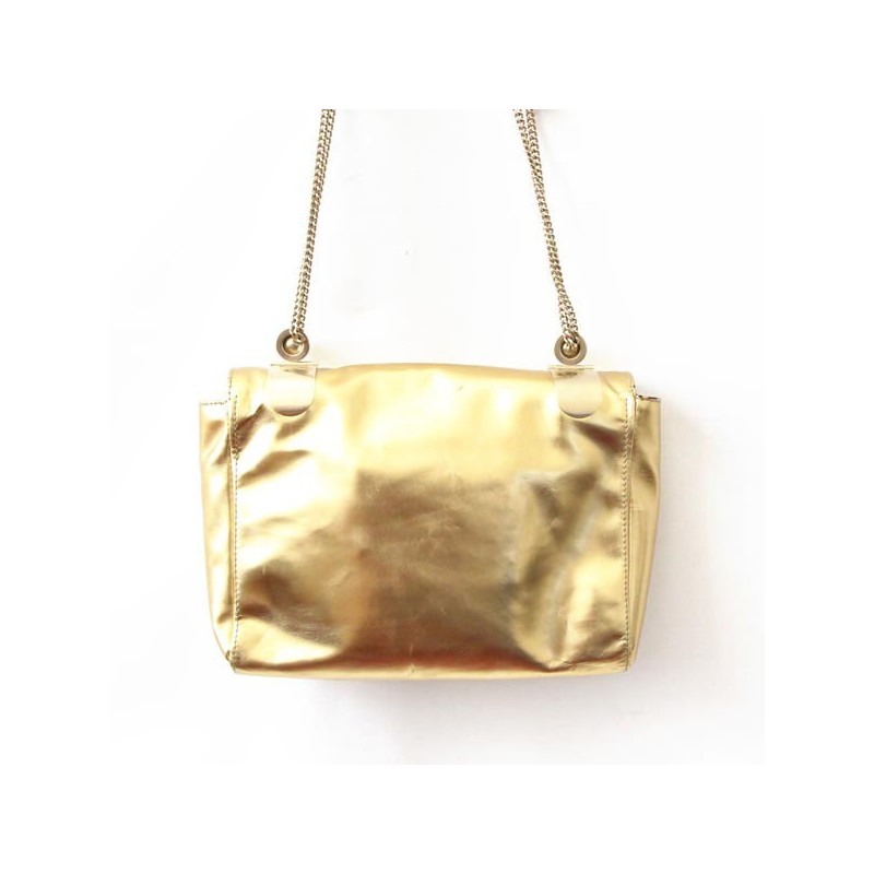 chloe sac mathilde cuir dore vintage