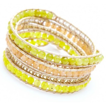 nakamol wrap bracelet jaune