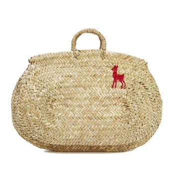 Oval Straw basket LEON for...