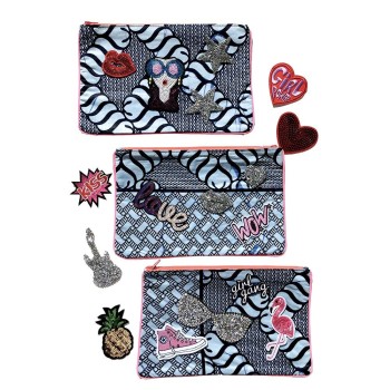 Trousse personnalisable ecussons maud fourier