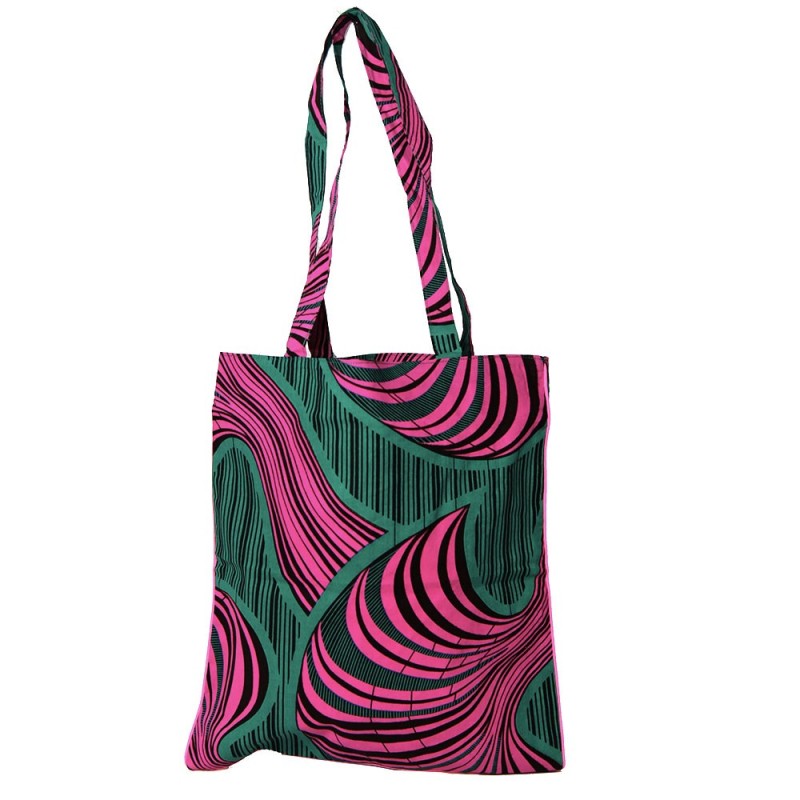 Tote Bag merci coton wax par maud fourier