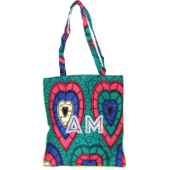 tote bag coton wax monogram de Maud Fourier