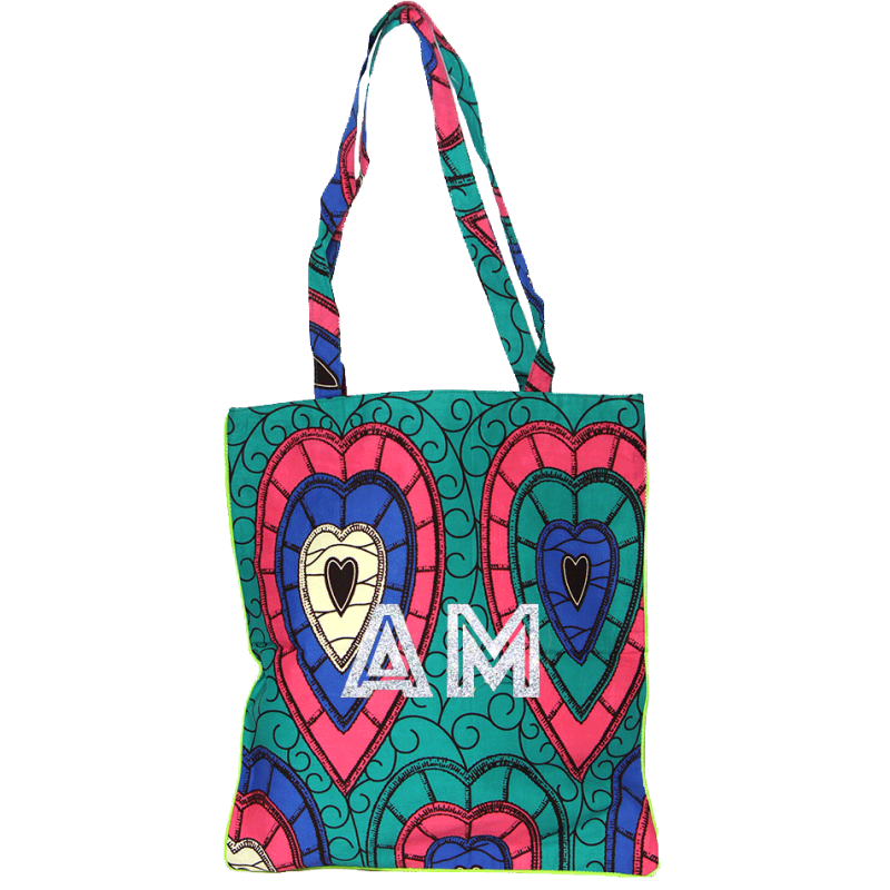 tote bag coton wax monogram de Maud Fourier