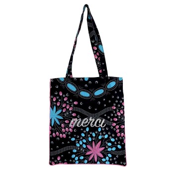 Tote Bag merci coton wax par maud fourier